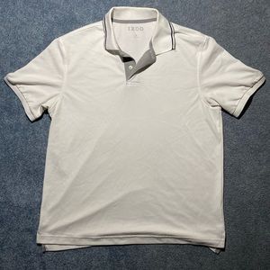 Izod Men’s Medium Solid White Polo Shirt